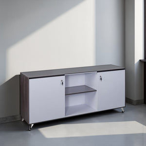 Nero Executive Sideboard Storage Unit Modern Office Setting