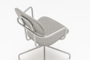 New School Chair Low Back with Arms and 4 Spoke Base Detail