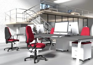 Oa Series High Backrest Swivel Chair Nylon Base 1