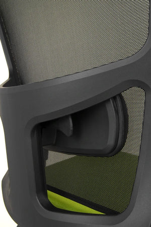 Oz Series High Backrest Swivel Mesh Chair Vario Adjustable Arms 7