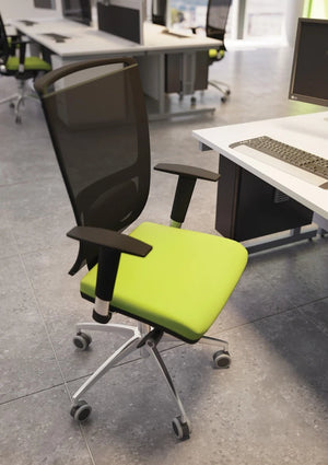 Oz Series High Backrest Swivel Mesh Chair With Headrest Vario Adjustable Arms 3