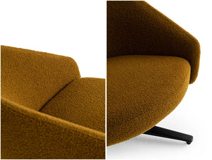Palo Lounge Armchair with Wooden Legs 13