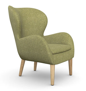 Pause Lounge Armchair With Wooden Frame 6