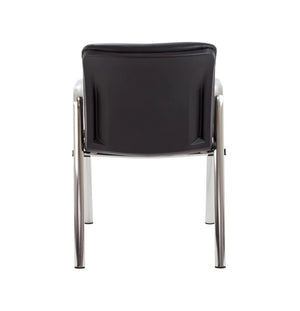 Pavilion Armchair Black PU Chrome 5