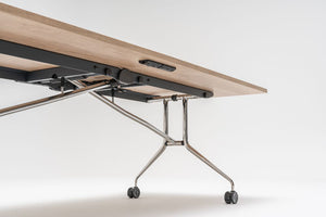 Plica Rectangular Folding Table on Castors Detail 2
