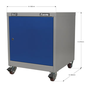 Premier Industrial Mobile Industrial Cabinet with 1 Shelf API5659 10