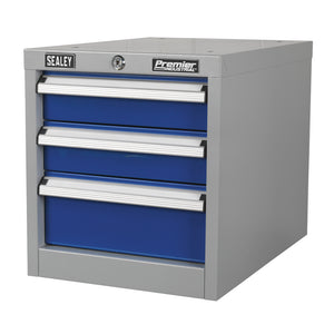 Premier Industrial Triple Drawer Unit for API Series Workbenches API16 1new
