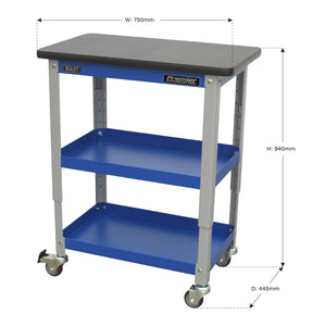 Premier Industrial Workshop Trolley 3 Level API2103 2