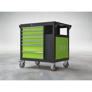 Premier Mobile Workstation with 7 Drawers and Cupboard 920mm AP36MWS 13