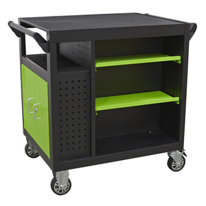 Premier Mobile Workstation with 7 Drawers & Cupboard 920mm