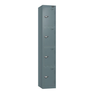 Prime 4-Door Steel Locker Slate Grey Grey Blue