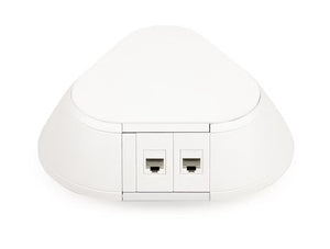Pyramid 2 No UK Fused Socket White Power Module 2