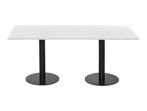 Rectangular Dining or Conference Black Table 1800mm 3