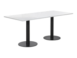 Rectangular Dining or Conference Black Table 1800mm 4