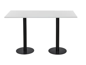 Rectangular Poseur Black Table 2000mm 2