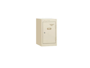 Retro Quarto 1-Door Steel Locker - Cream