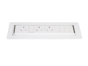 Rotadock 3 No UK Socket In Desk Power Module White