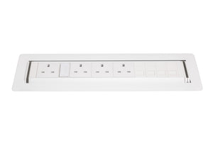 Rotadock 4 No UK Socket In Desk Power Module White