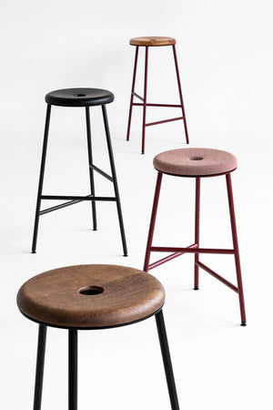 Rotor Upholstered and Wooden Bar Stools 2