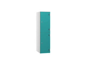 Shield SGL GL24 2-Door Low Locker - Arctic White Peacock