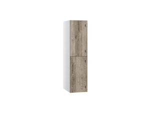 Shield SGL GL24 2-Door Low Locker - Arctic White Rovere Baldolino