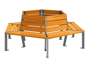 Silaos Outdoor Tree Bench 2