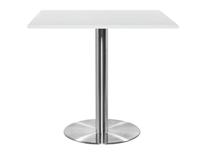 Square Poseur Brushed Steel Table 1200mm 4