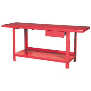 Steel Workbench with Drawer 2m