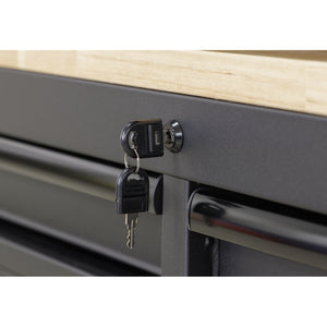 Superline PRO Black Edition Top Hutch and 2 Drawer Riser 1549mm AP6203BE 3