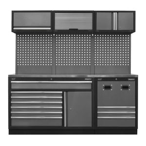 Superline PRO Modular Storage System Combo with Stainless Steel Worktop