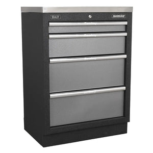 Superline PRO Storage System with Stainless Worktop 2.04m APMSSTACK07SS 3