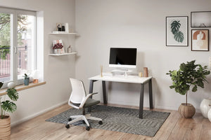 Switch 2 Person Crescent Desk And Desk High Pedestal Closed Leg 2