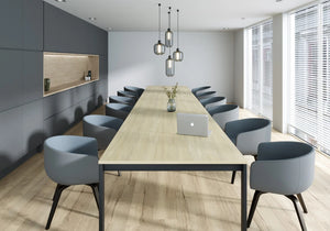 Switch Single Piece Curved Meeting Table A Leg 2