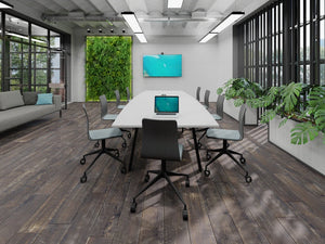 Switch Single Piece Curved Meeting Table A Leg 7