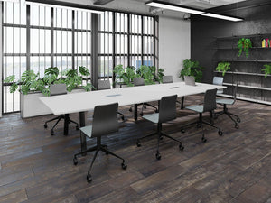 Switch Single Piece Curved Meeting Table A Leg 8
