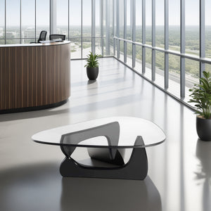 Tempered Glass Coffee Table in Lounge Area Setting 2