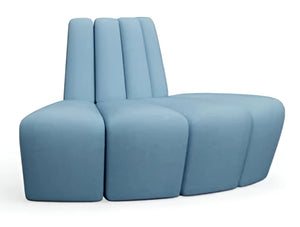 Terry Low Back Modular Banquet Seating 3 Convex