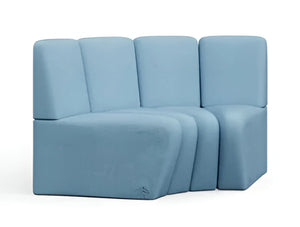 Terry Low Back Modular Banquet Seating 2 Concave