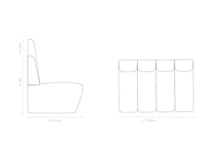 Terry Modular Banquet Seating 8 Dimensions