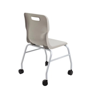 Titan Move 4 Leg Chair with Castors T301-GR 5