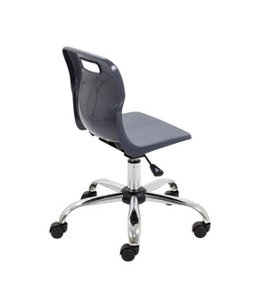 Titan Swivel Junior Chair with Chrome Base and Castors T30-C 5