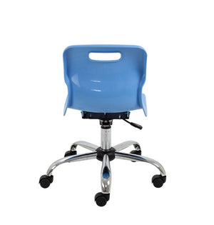 Titan Swivel Junior Chair with Chrome Base and Castors T30-CB 6