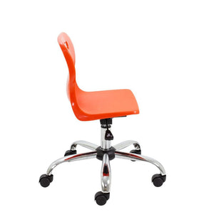 Titan Swivel Junior Chair with Chrome Base and Castors T30-O 4
