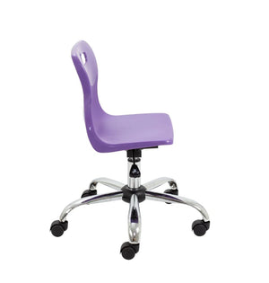Titan Swivel Junior Chair with Chrome Base and Castors T30-P 4