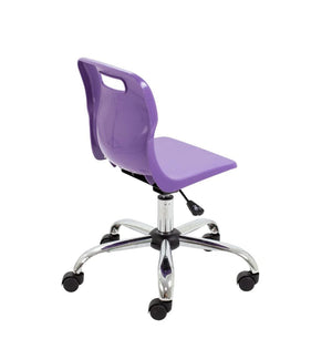 Titan Swivel Junior Chair with Chrome Base and Castors T30-P 5