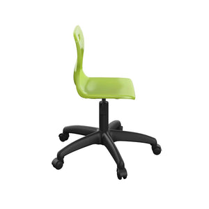 Titan Swivel Junior Chair with Plastic Base and Castors T30-L-BK 4