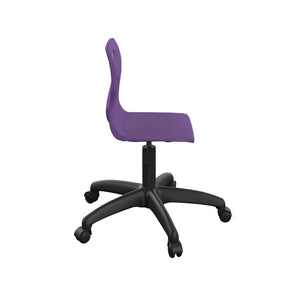 Titan Swivel Junior Chair with Plastic Base and Castors T30-P-BK 4