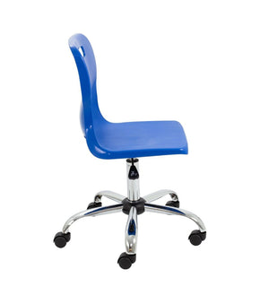 Titan Swivel Senior Chair with Chrome Base and Castors T35-B 4