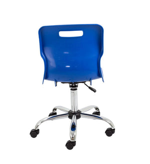 Titan Swivel Senior Chair with Chrome Base and Castors T35-B 6