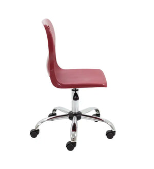 Titan Swivel Senior Chair with Chrome Base and Castors T35-BU 4